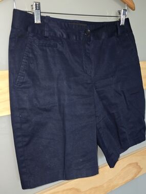 Talbots Navy Flat-Front Women's Shorts